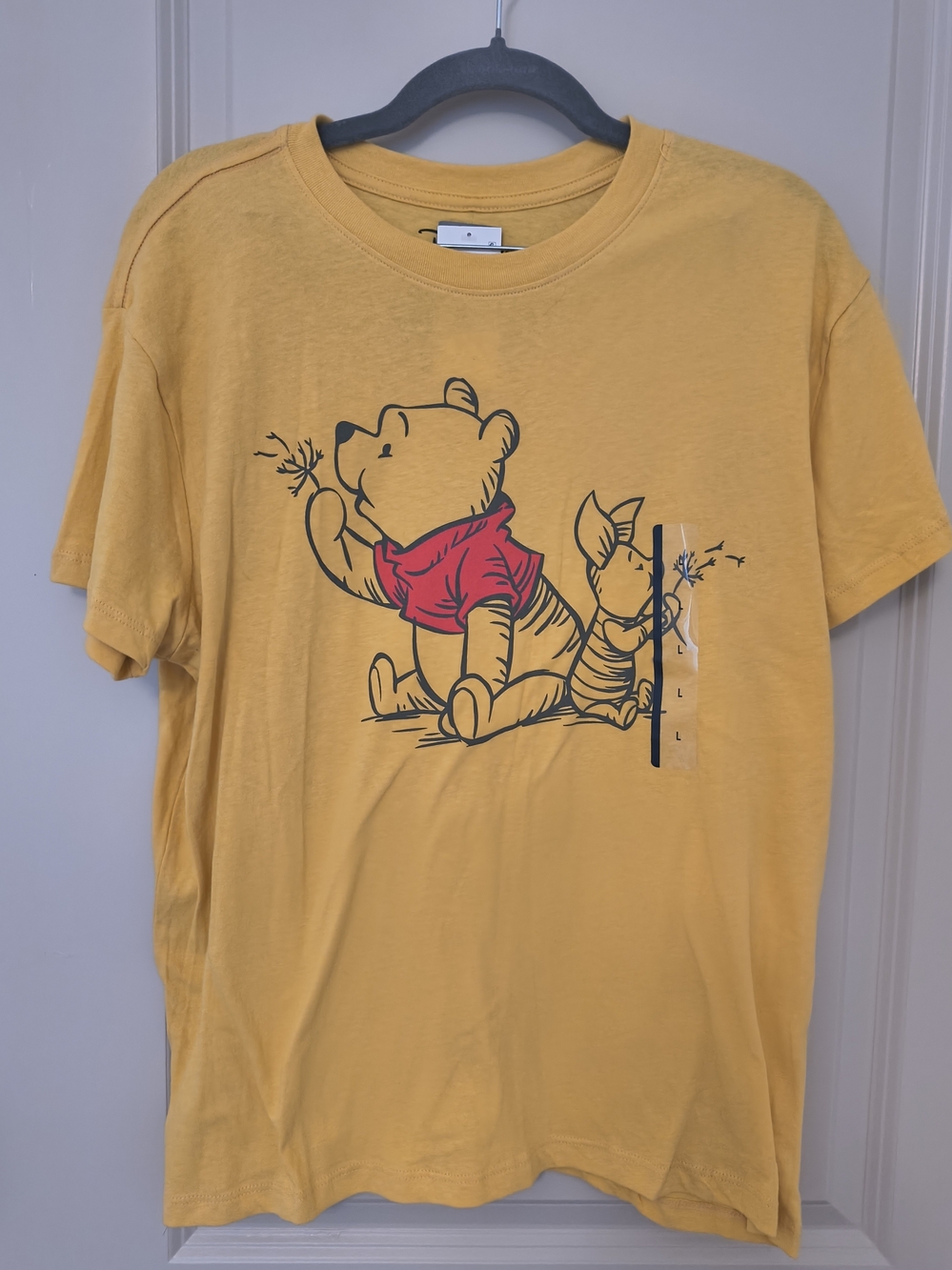 Winnie the Pooh Yellow Graphic Adults T-Shirt